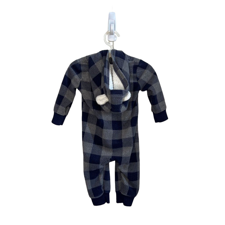 Hooded Zip-up Fleece Onesie