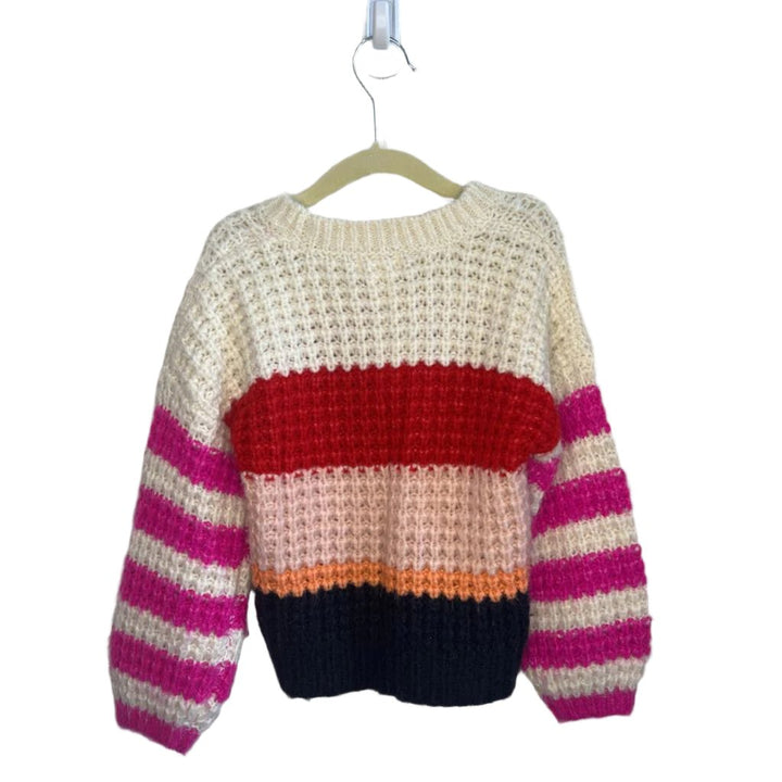 Cable Knit Sweater - Striped