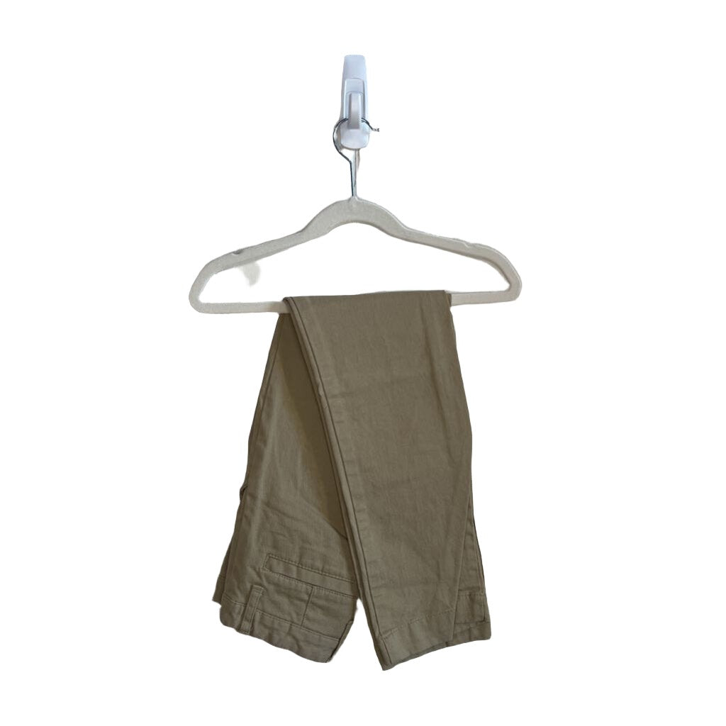 Adjustable Waist Skinny Khaki Pants