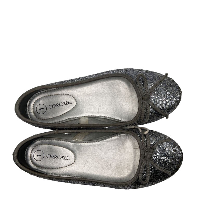 Glitter Slip-On Flats - Bow