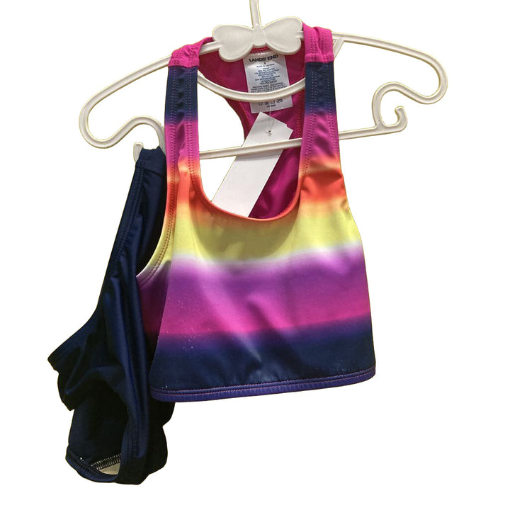 2 Pc Bathing Suit / Rainbow Top