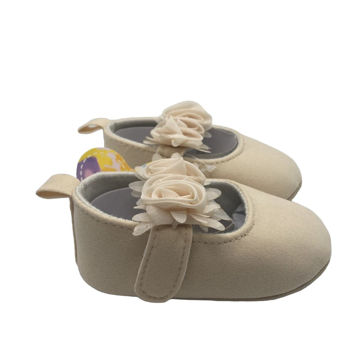 Velcro Soft Sole Mary Janes w/Tiny Roses