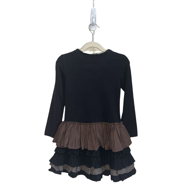 LS Ruffle Skirt Dress / Bow