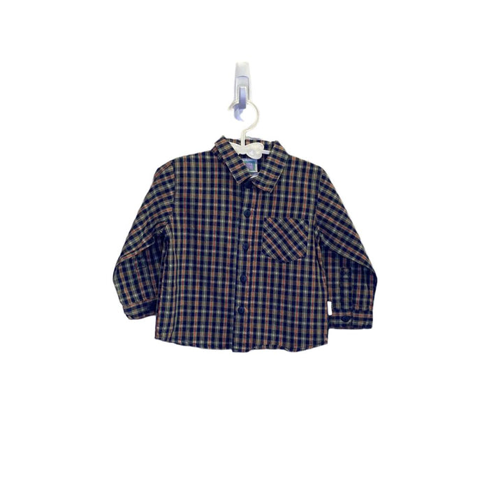 LS Button Down Plaid Shirt
