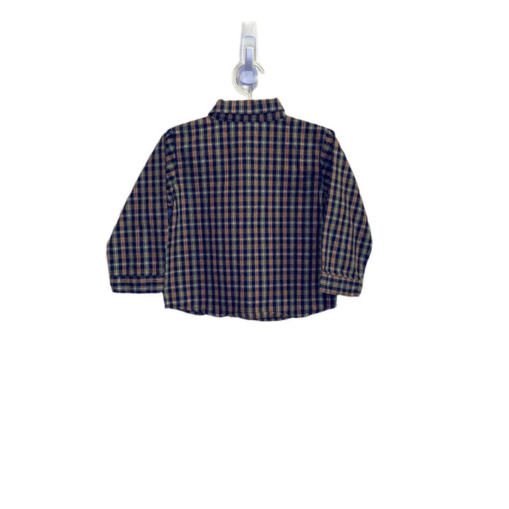 LS Button Down Plaid Shirt