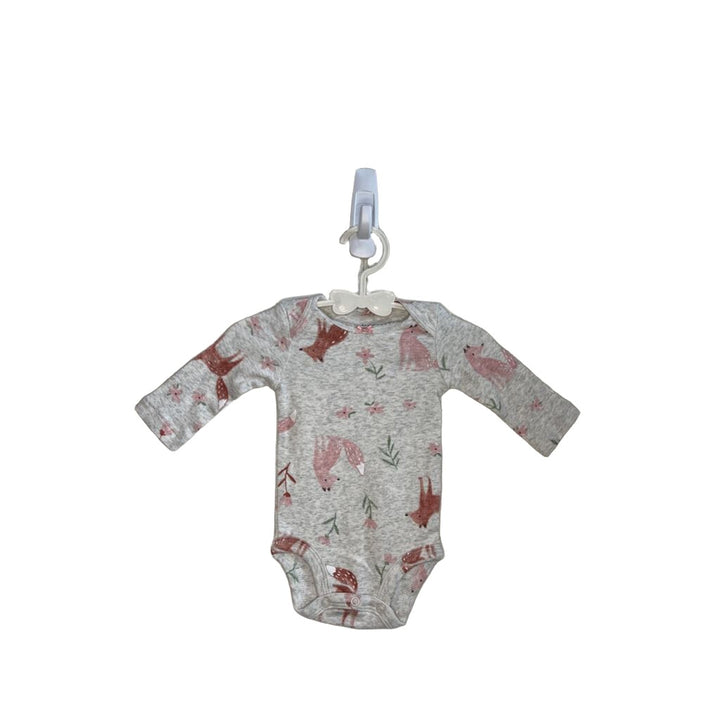 LS Floral Fox Onesie