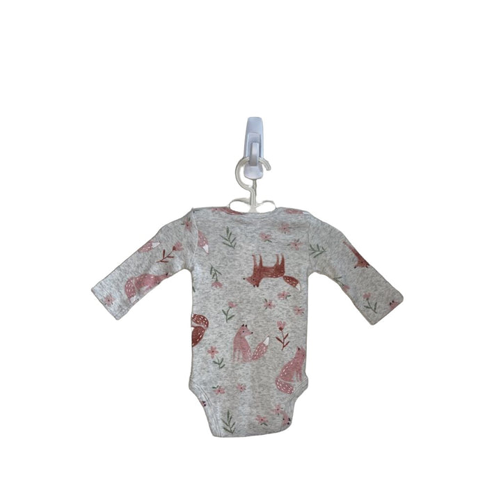 LS Floral Fox Onesie