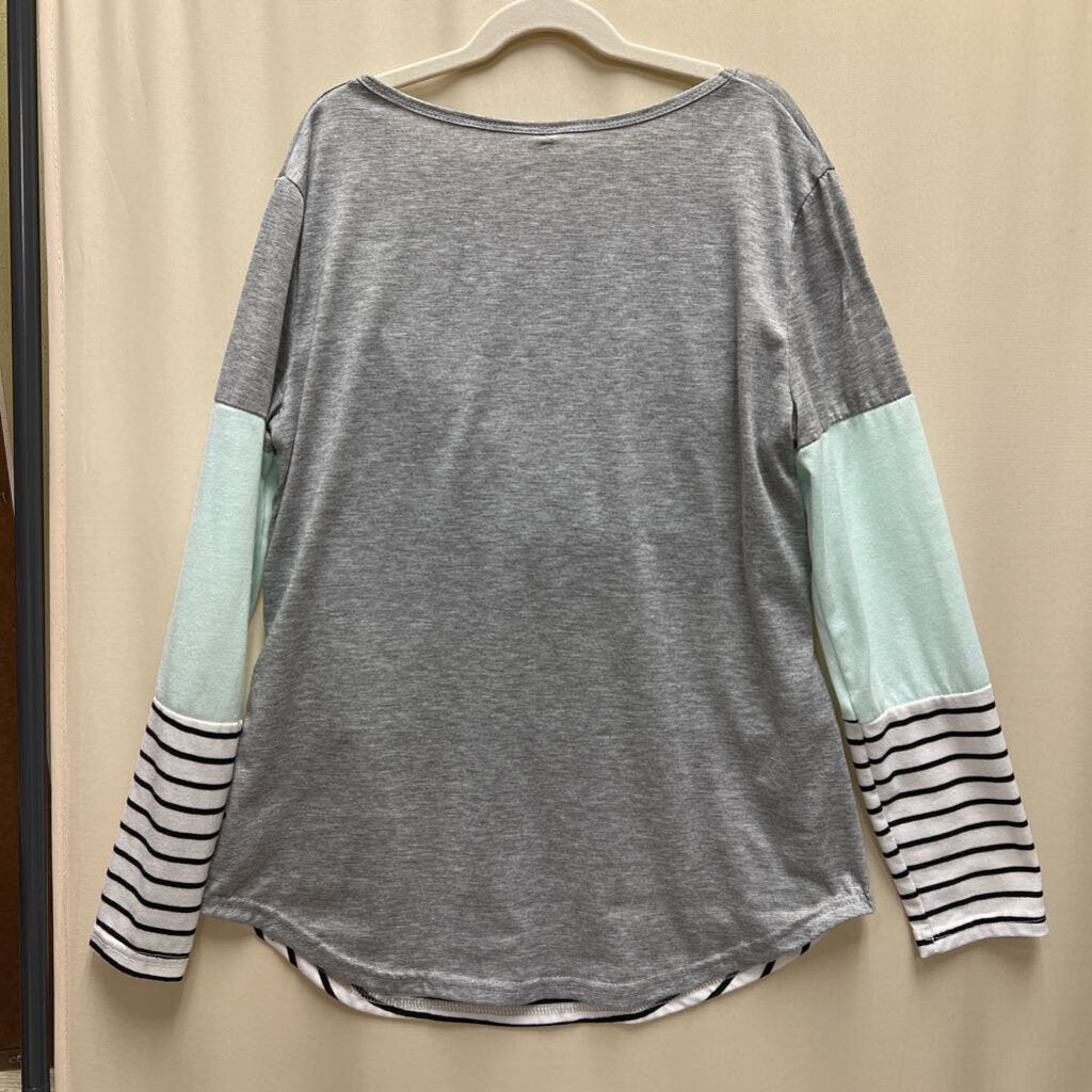 SS Striped Shirt / Buttons Down Side