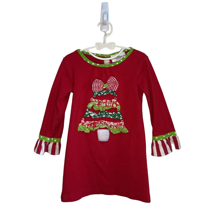 LS Striped Dress / Ruffle Tree