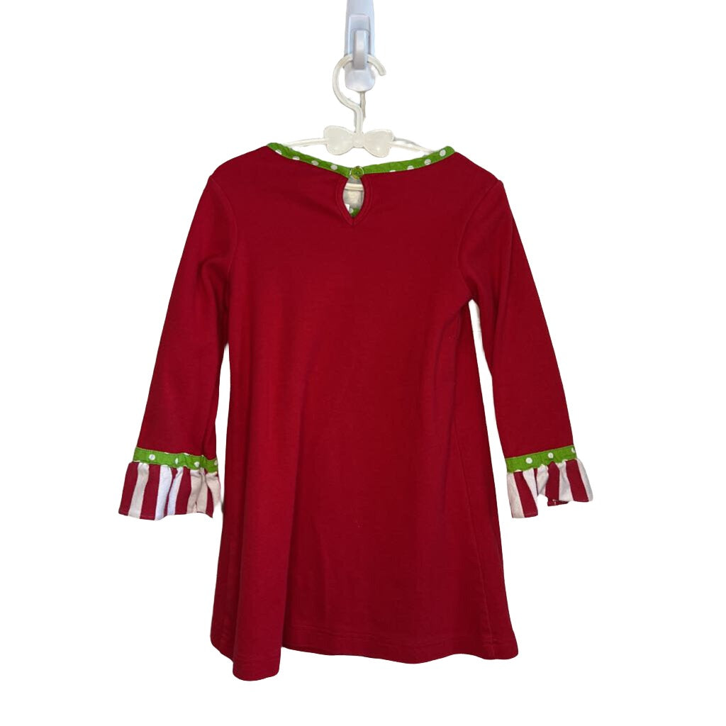 LS Striped Dress / Ruffle Tree