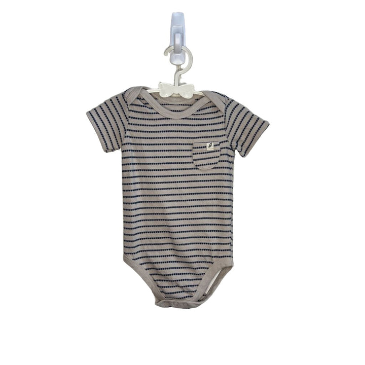 Striped Chest Pocket Onesie