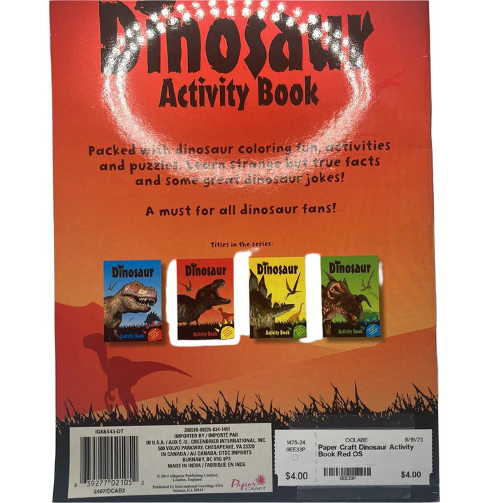 Dinosaur Activity Book