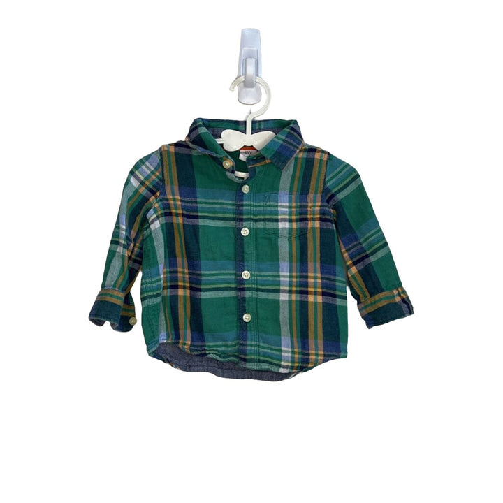 LS Button Up Flannel Shirt