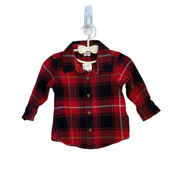 LS Button Up Flannel Shirt