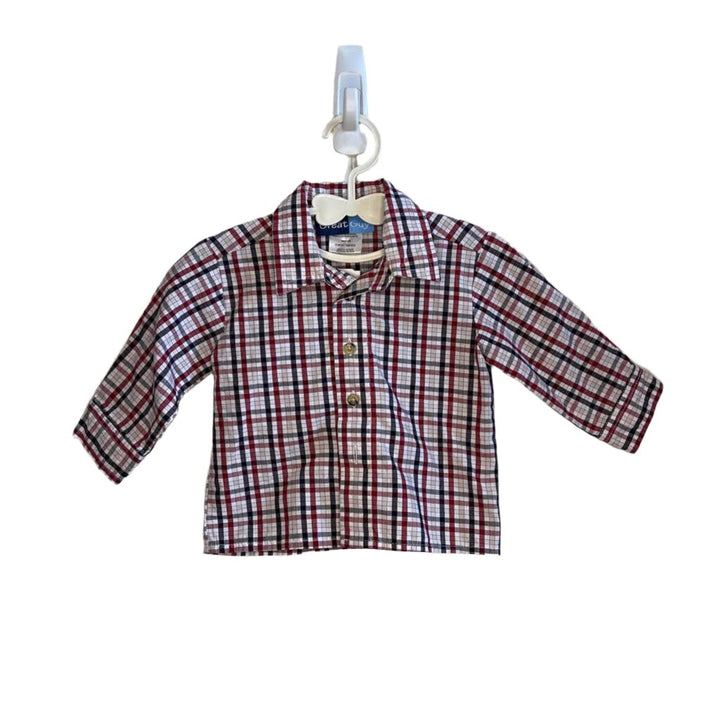 LS Collared Button Up / Checkered