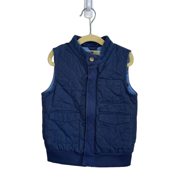 Sleeveless Zip Up Vest