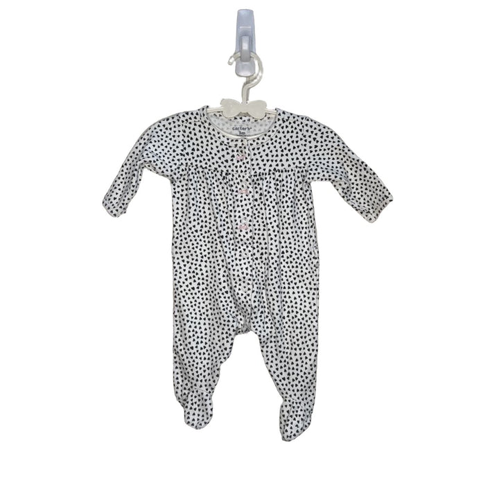 LS Footed Onesie / Heart