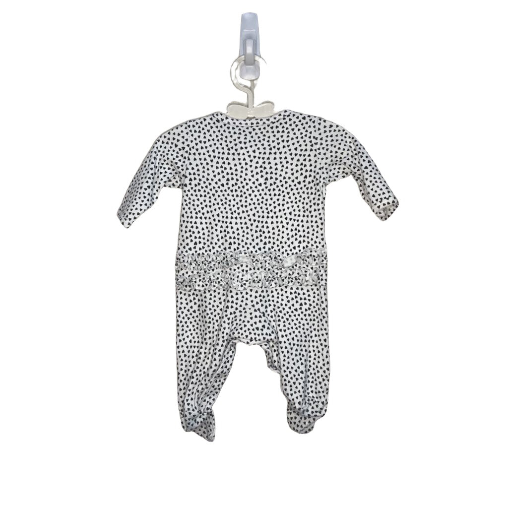 LS Footed Onesie / Heart