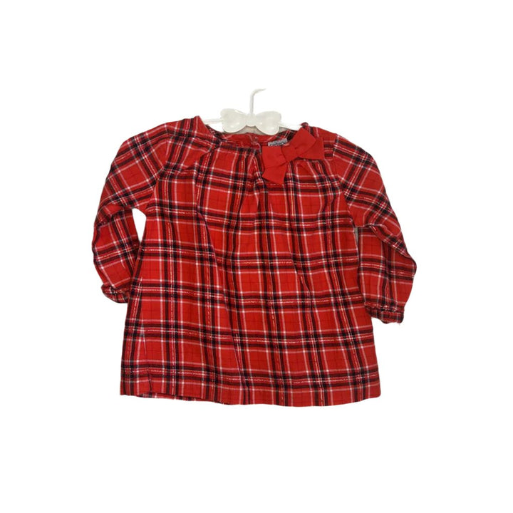 LS Plaid Shirt / Bow on Collar