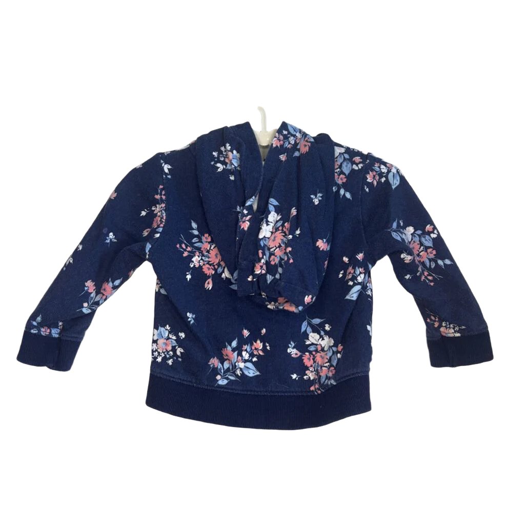 LS Hooded Zip Up Jacket / Flowers