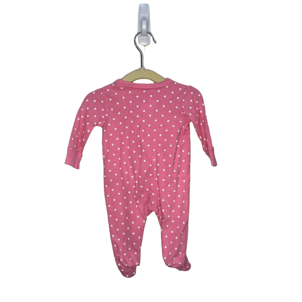 LS Footed Onesie / Dots