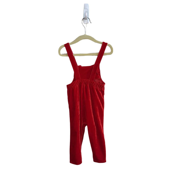 Velvet Romper Overalls