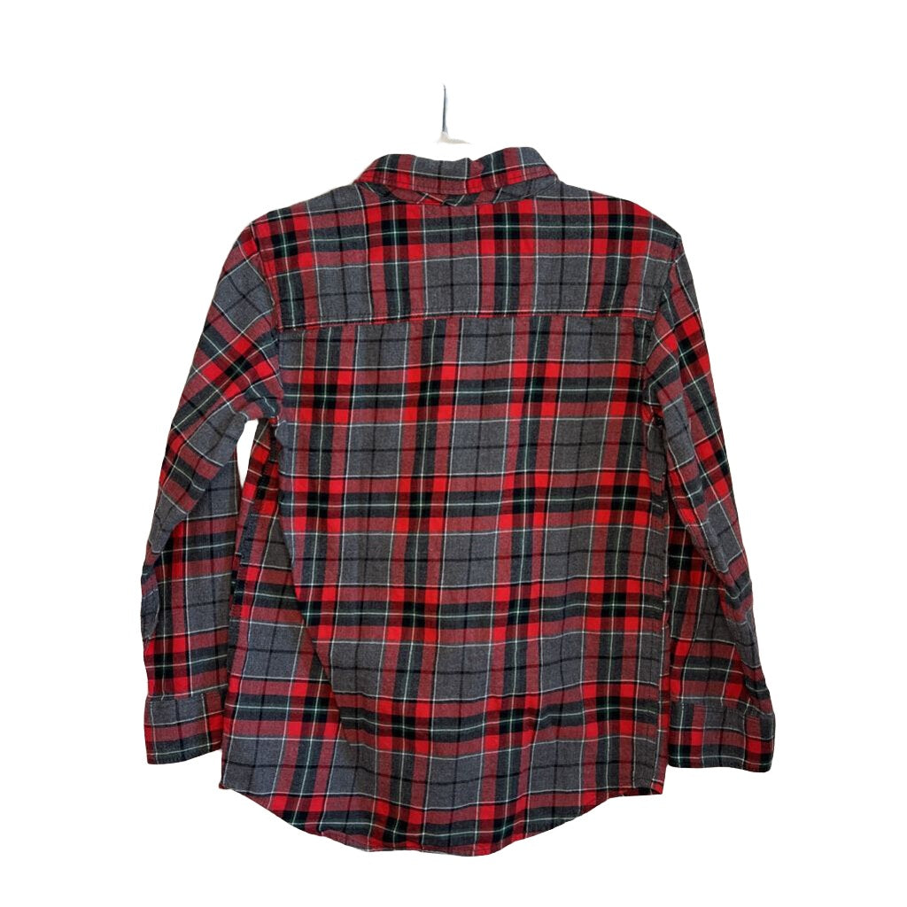 LS Button Plaid Shirt