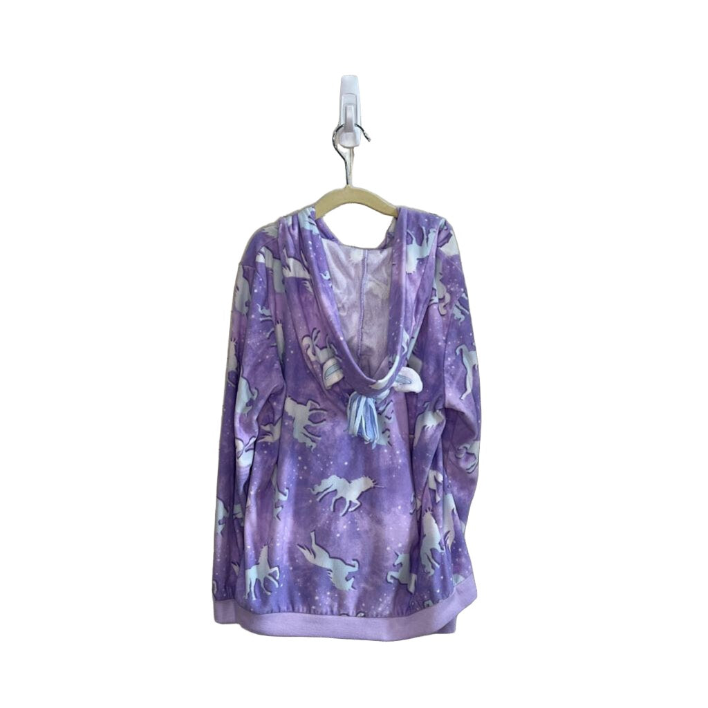 Hooded Fleece PJ Set / Unicorns