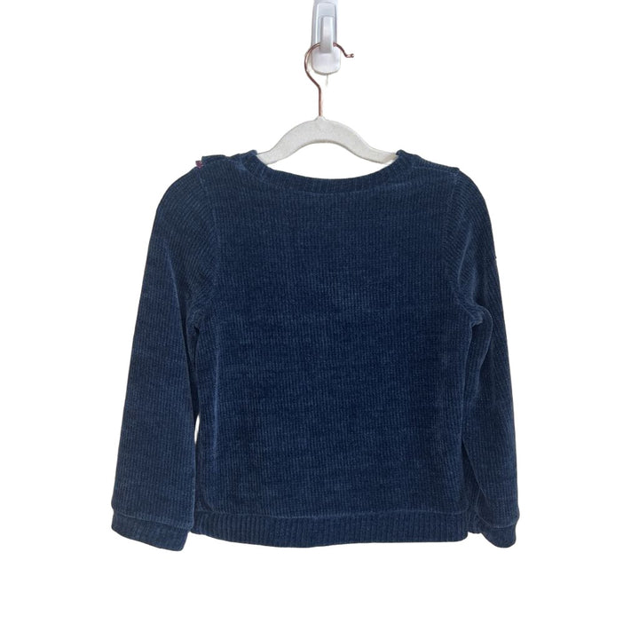 LS Ruffle Decor Sweater