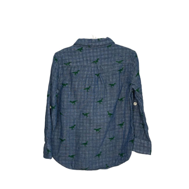 LS Collared Button Down / Dino