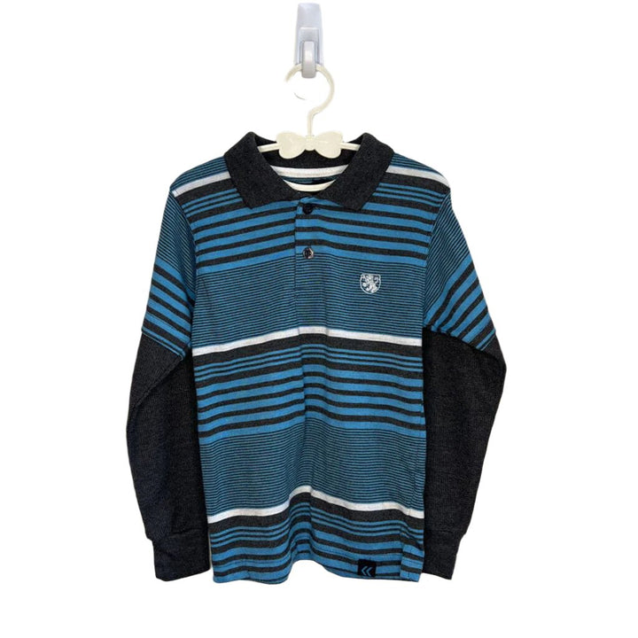 LS Striped Polo