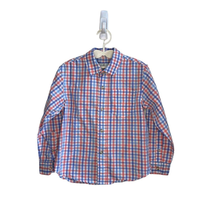 LS Collared Button Down / Checkered
