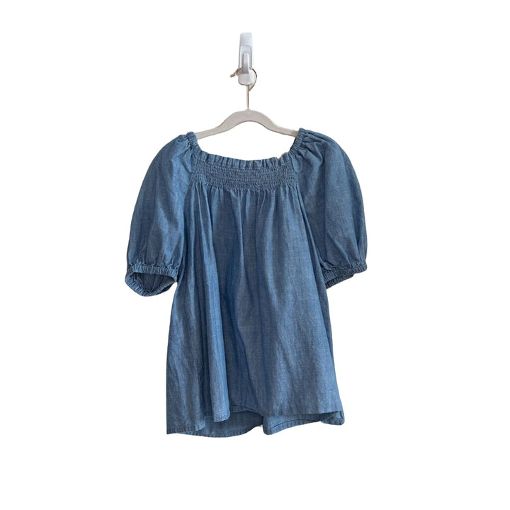 Mid Sleeve Denim Blouse