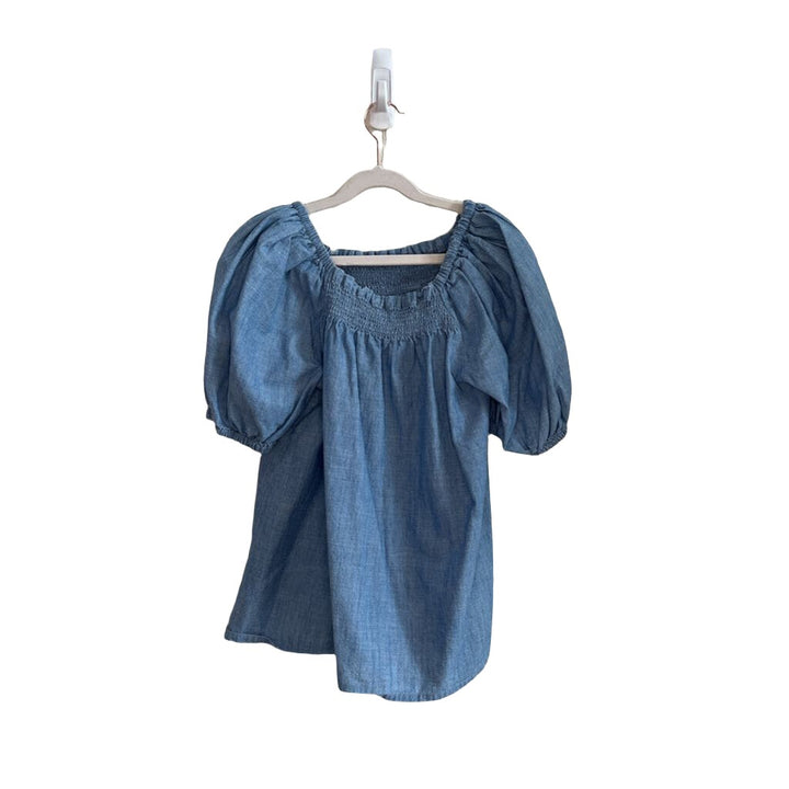 Mid Sleeve Denim Blouse