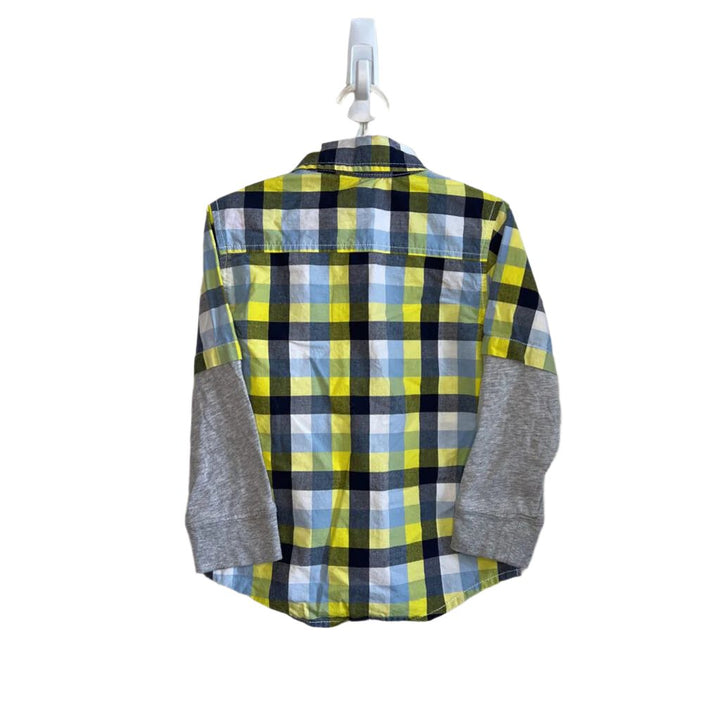 LS Checkered Collared Button Down