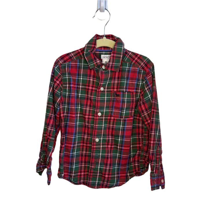 LS Checkered Collared Button Down