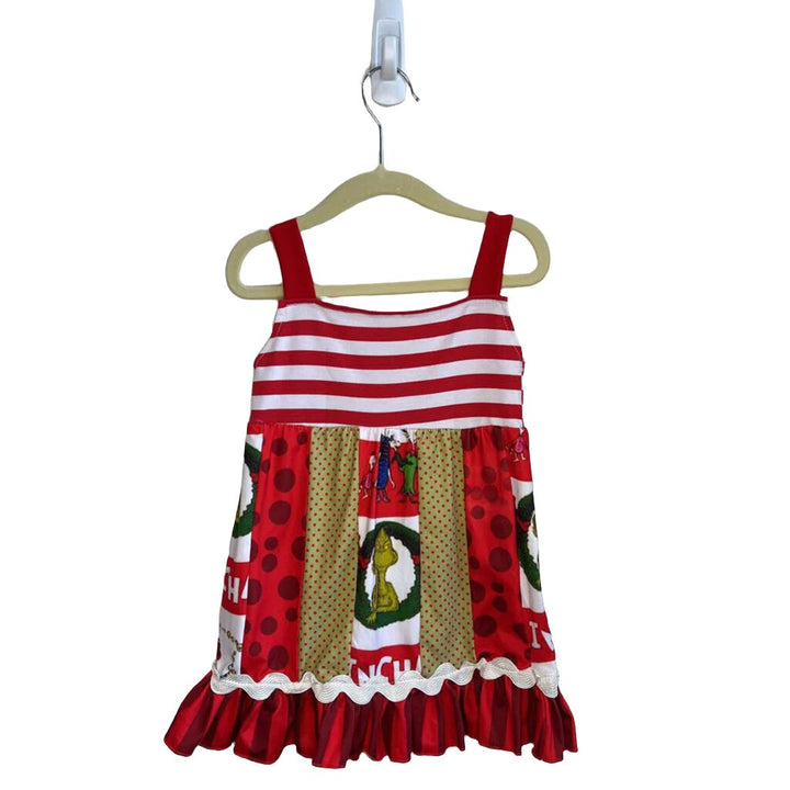 Sleeveless Cotton Dress / The Grinch