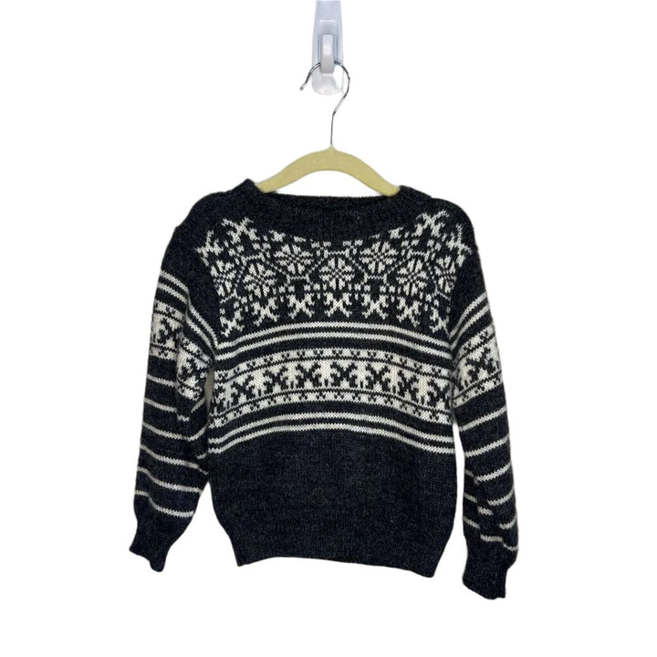 Pullover Sweater / White Pattern