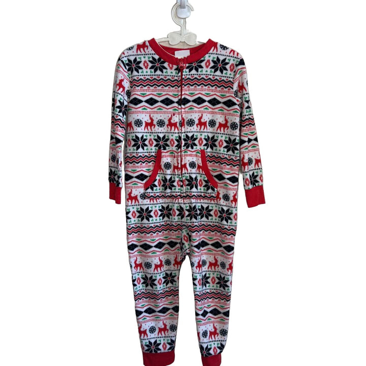 LS Footless Fleece Onesie / Christmas