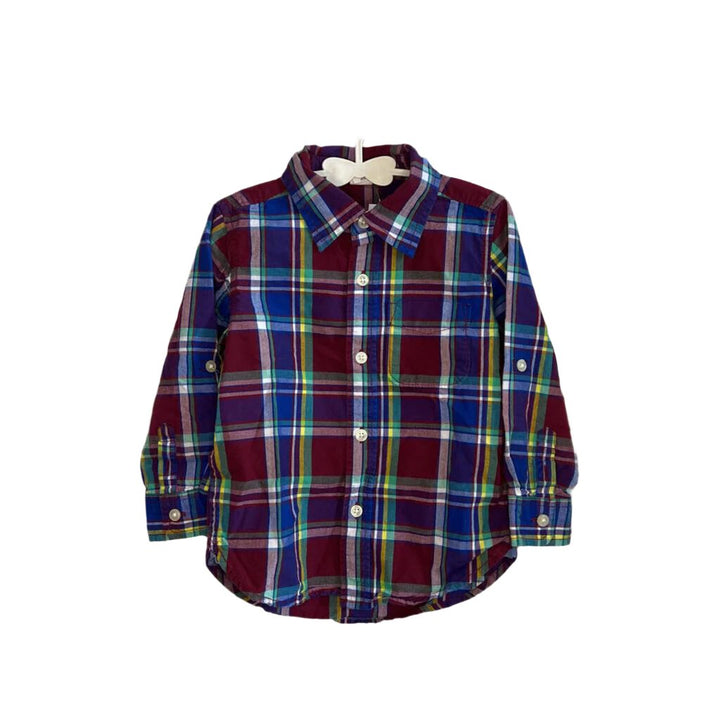 LS Collared Button Up / Checkered
