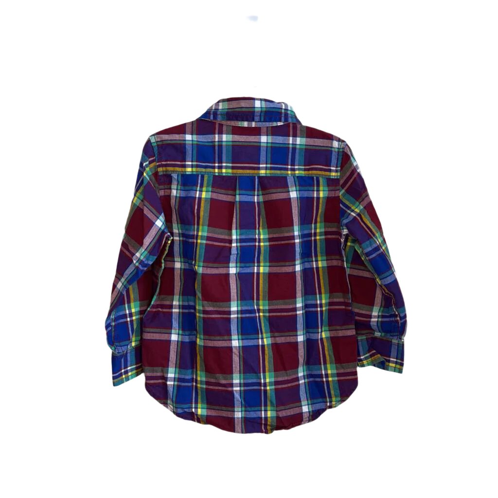 LS Collared Button Up / Checkered