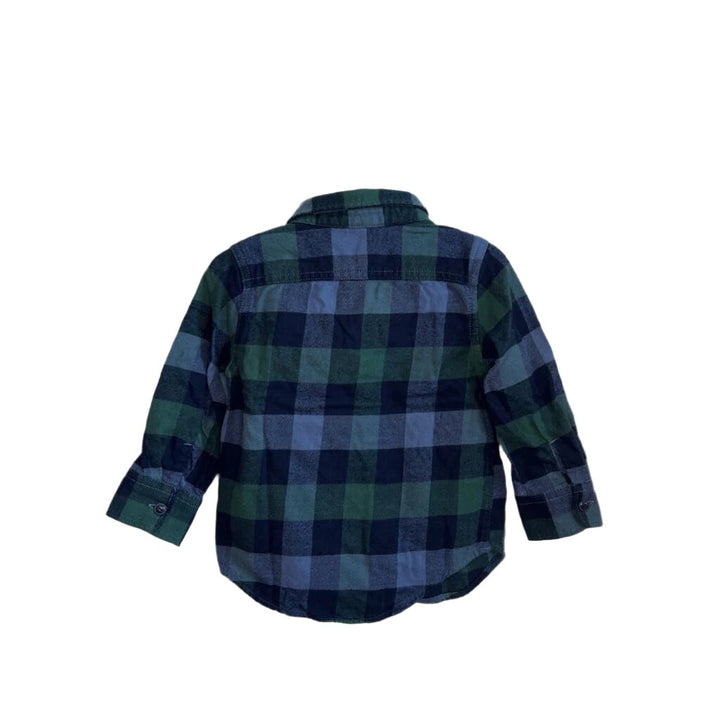 Collared Button-Up LS Shirt