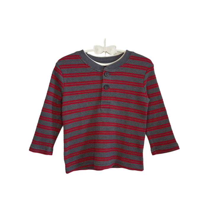 LS Striped Thermal Shirt