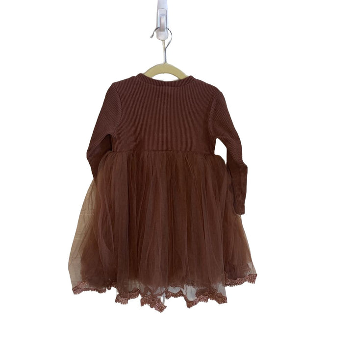 LS Dress w/ Tulle Skirt