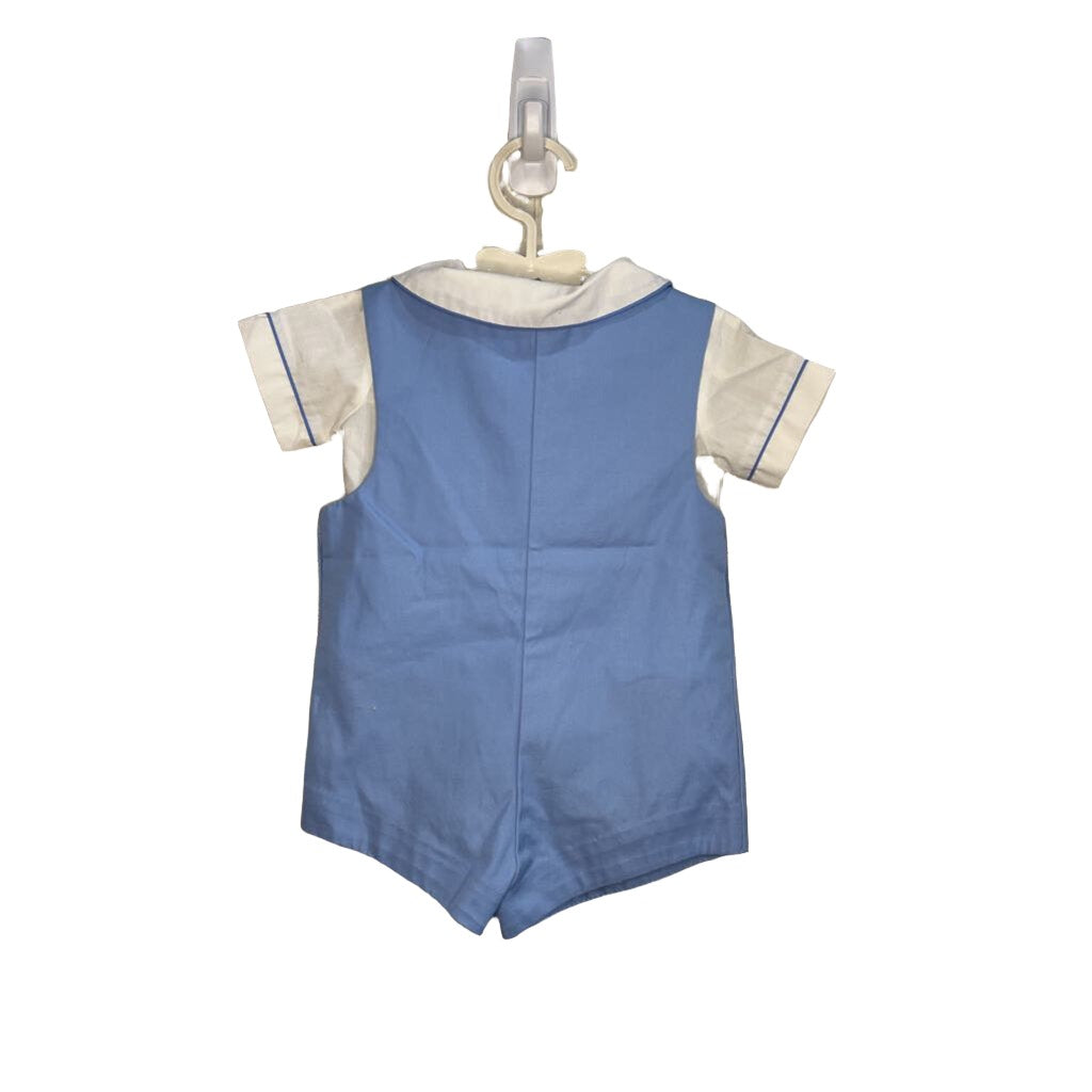 Three Horses Blue Romper