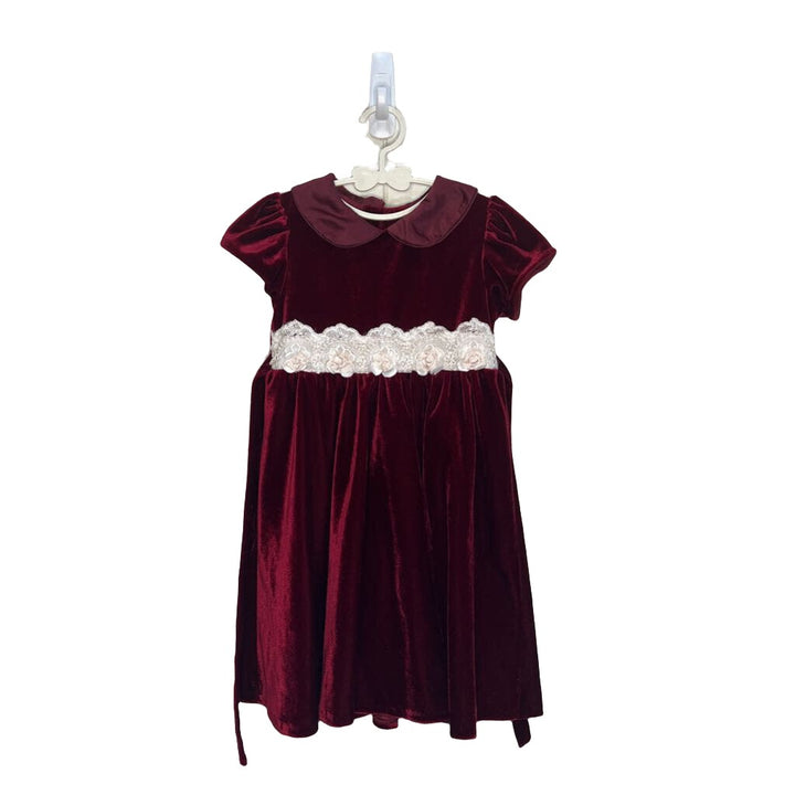 Collared Velvet Holiday Dress