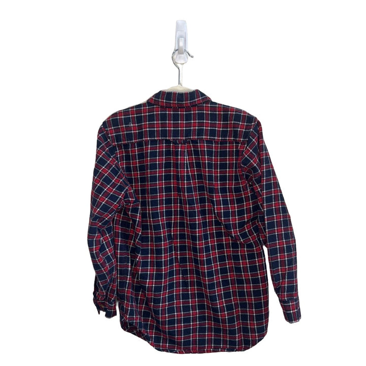 Collared Flannel Button-Up Shirt