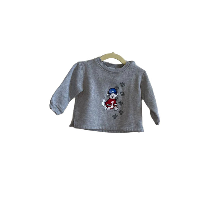 LS Pullover Sweater / Football Dog