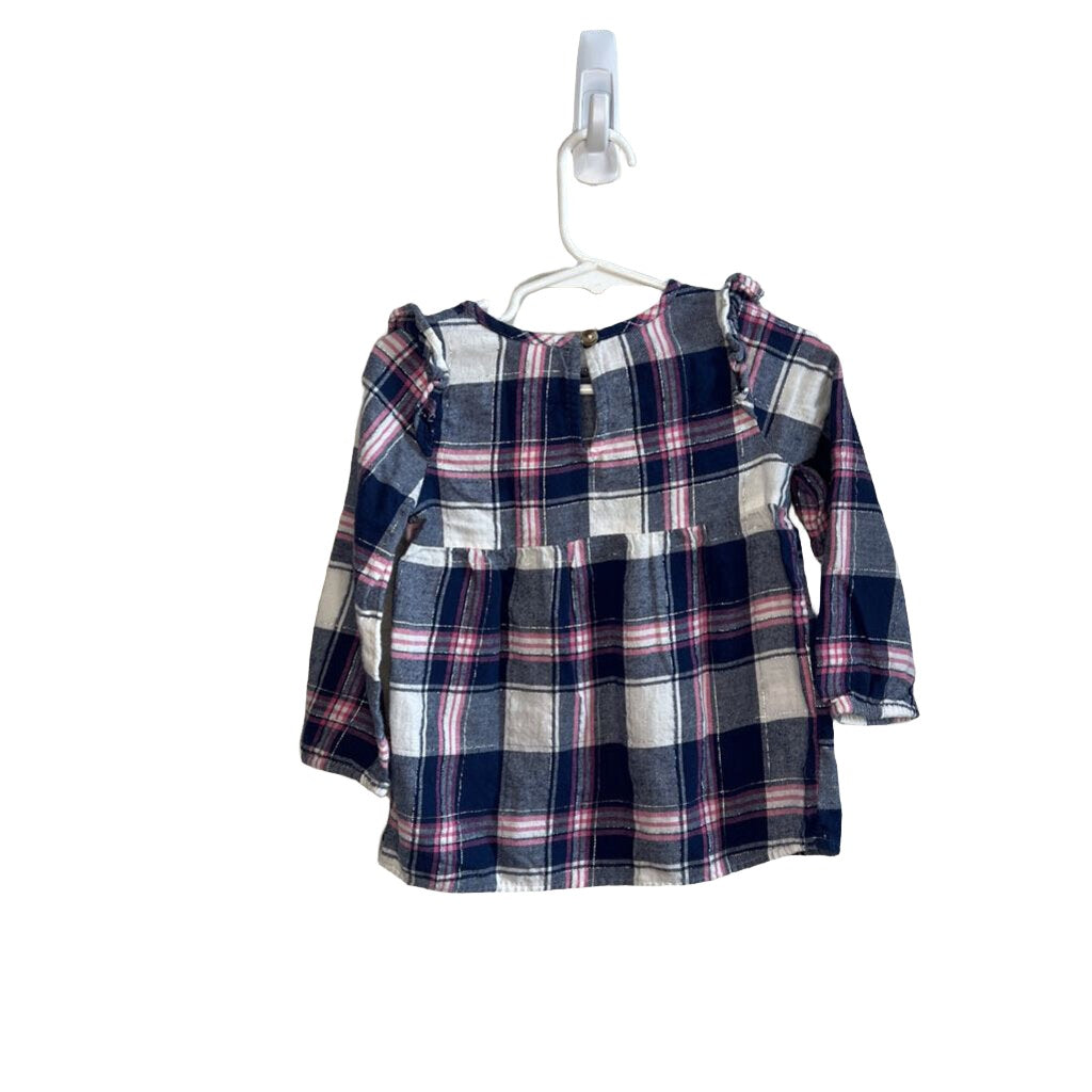 LS Plaid Blouse