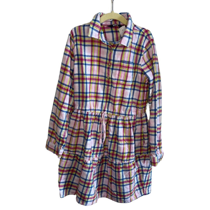 LS Flannel Dress / Checkered